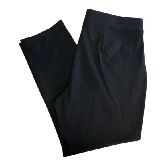 Chicos Travelers Womens Cropped Pants~Size 2R (L/12)~Black Stretch L10 42 - Picture 7 of 13